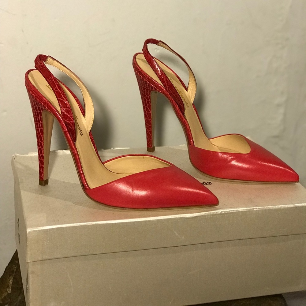 Lila Castellaneta Red Sexy Heels